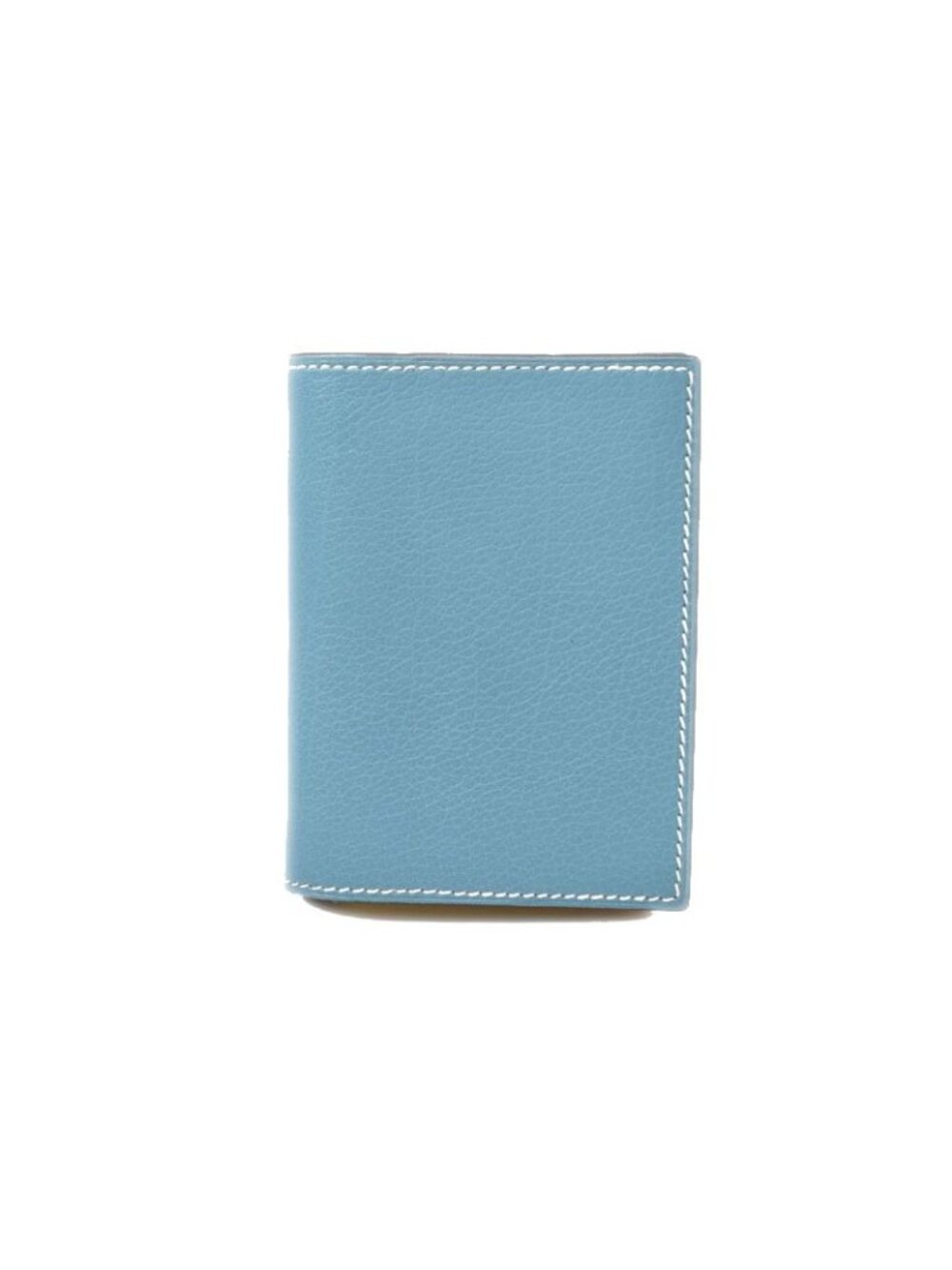Hermes Agenda Petit Notebook Cover Diary Card Case Vintage Togo Blue Jean
